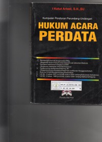 Image of Kumpulan Peraturan Perundang-Undangan Hukum Acara Perdata